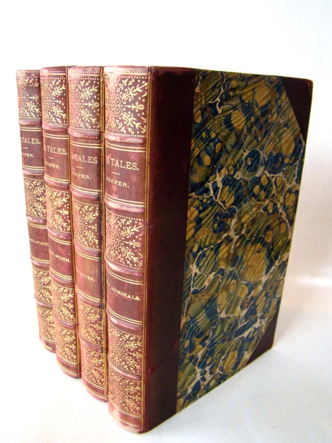 'Sea Tales,' four volumes, by James Fennimore Cooper, 19th century — image 3